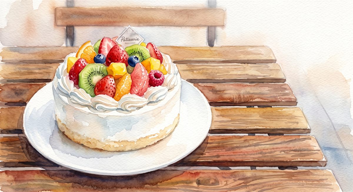 食を通じた人と人のつながりを表す水彩イラスト